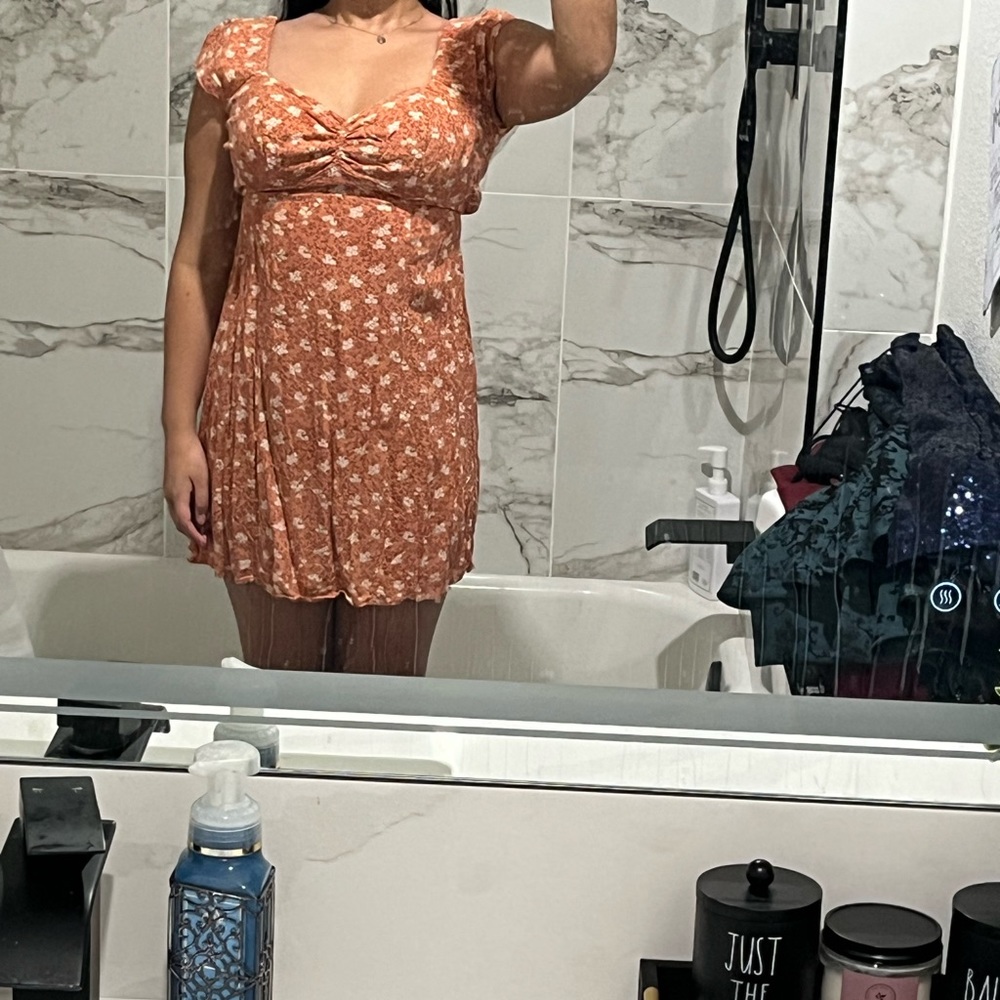 Small Burnt orange aeropostal sun dress